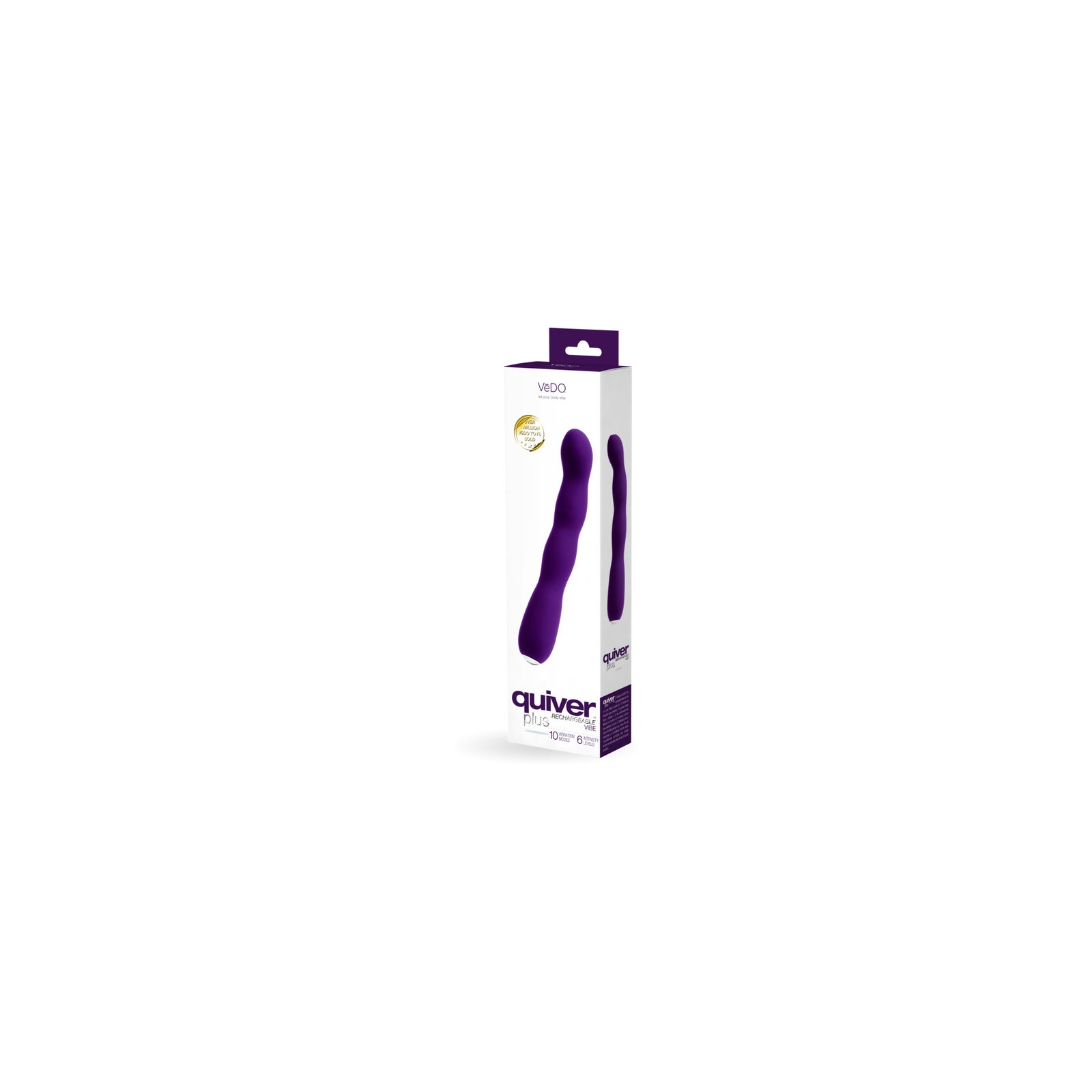 VeDO Quiver Plus Rechargeable Vibe Deep Purple