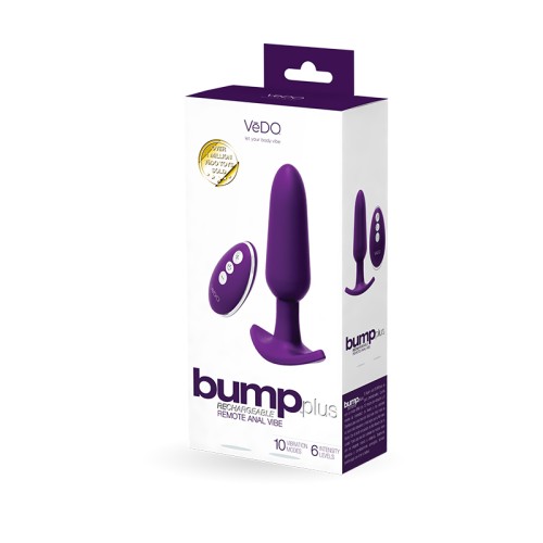 Bump Plus Vibrador Anal Recargable con Control Remoto