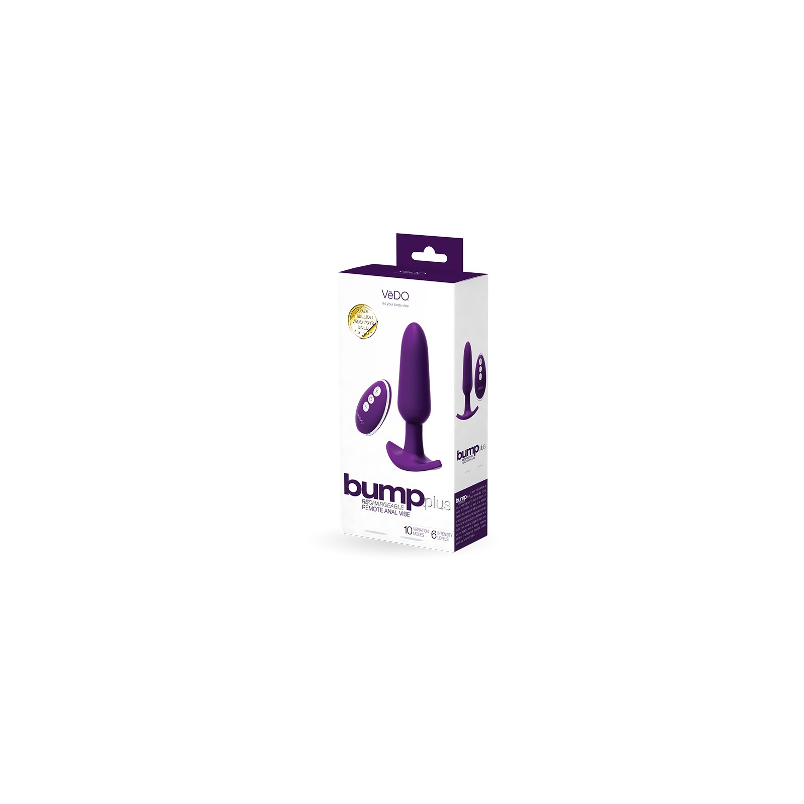 Bump Plus Vibrador Anal Recargable con Control Remoto