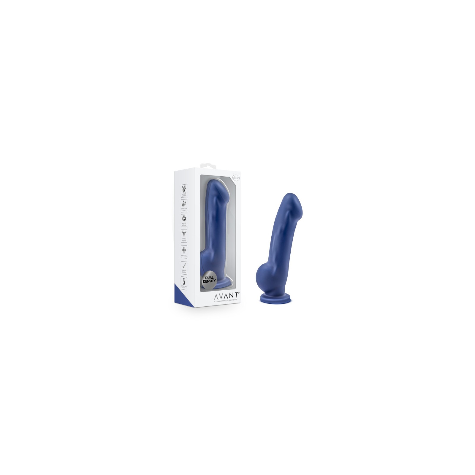 Dildo de Silicona de Densidad Dual Avant D8