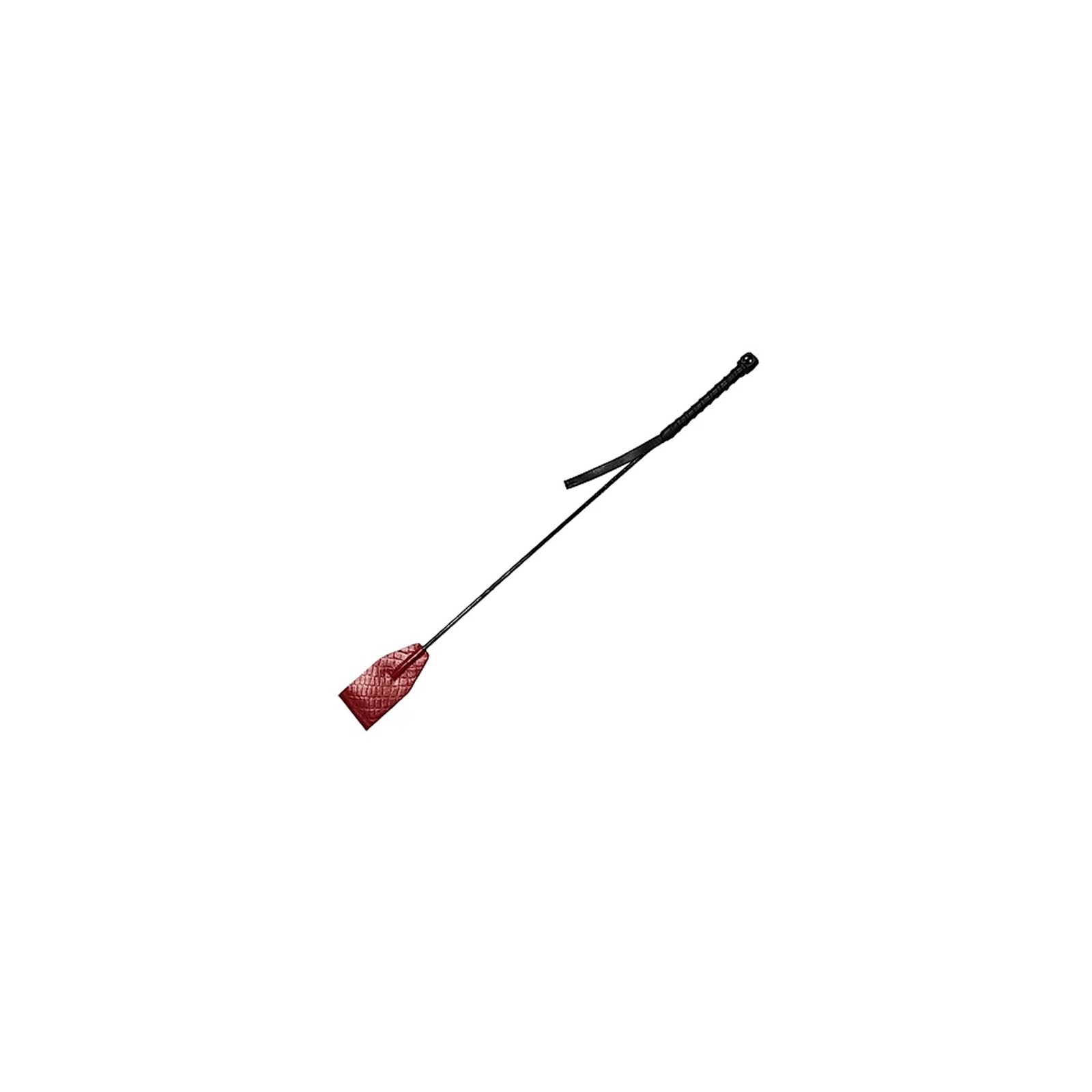 Burgundy & Black Leather Riding Crop - Sensory Play