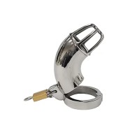 Stainless Steel Cock Cage with Padlock