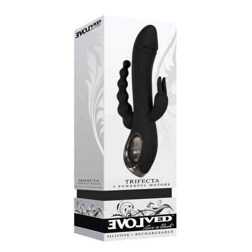 Vibrador de Estimulación Triple Recargable Evolved Trifecta