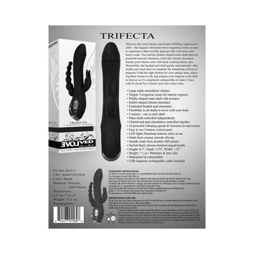 Evolved Trifecta Rechargeable Triple Stimulation Vibrator