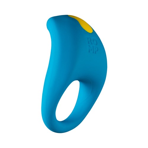 ROMP Juke Anillo Vibrador Silicona Azul Claro