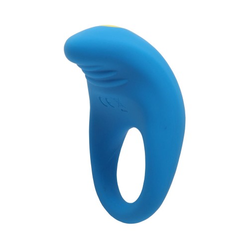 ROMP Juke Anillo Vibrador Silicona Azul Claro