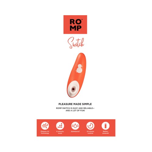 Vibrador Clitorial ROMP Switch Silicone Naranja