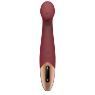 Vibrador G-Spot Tethys con Panel Táctil Rojo Vino