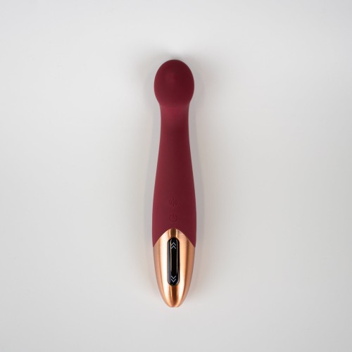 Vibrador G-Spot Tethys con Panel Táctil Rojo Vino