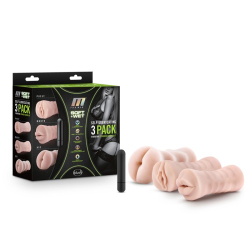 Kit de Estimulador Vibrador Soft + Wet para Hombres M