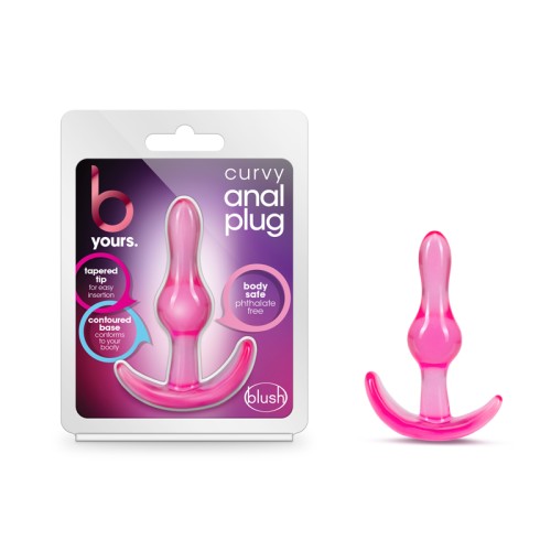 B Yours Curvy Anal Plug Pink