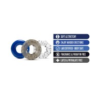 Stay Hard Anillos para el Pene Triple de Estiramiento 3-Pack Colores Asortidos