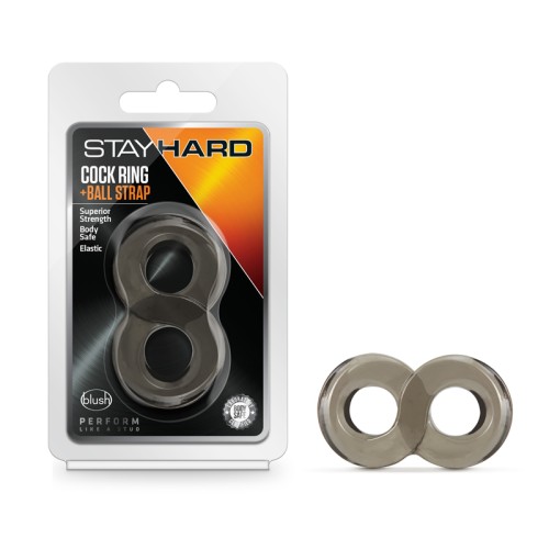 Stay Hard Anillo para Pene y Correa para Testículos para Placer Intenso