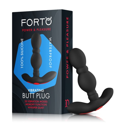 Forto Plug Anal Vibrador Recargable de Silicona