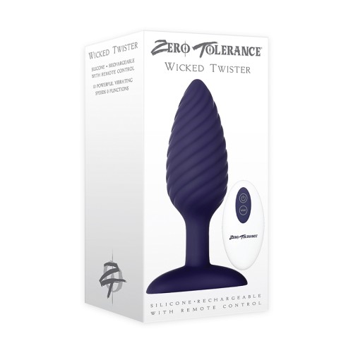 Vibrating Textured Anal Plug Wicked Twister