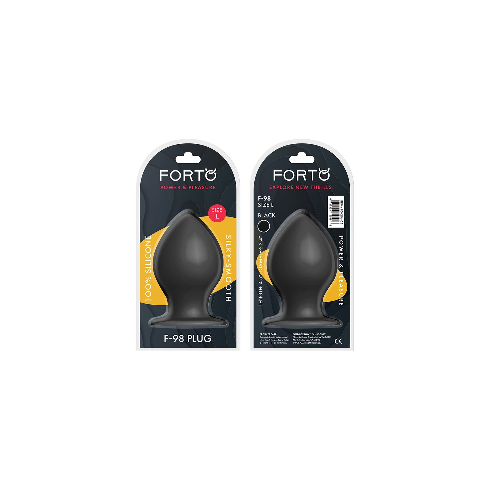 Forto F-98 Large Cone Silicone Anal Plug