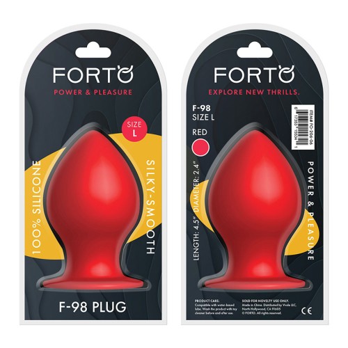 Plug Anal Grande Cono Silicona Forto F-98