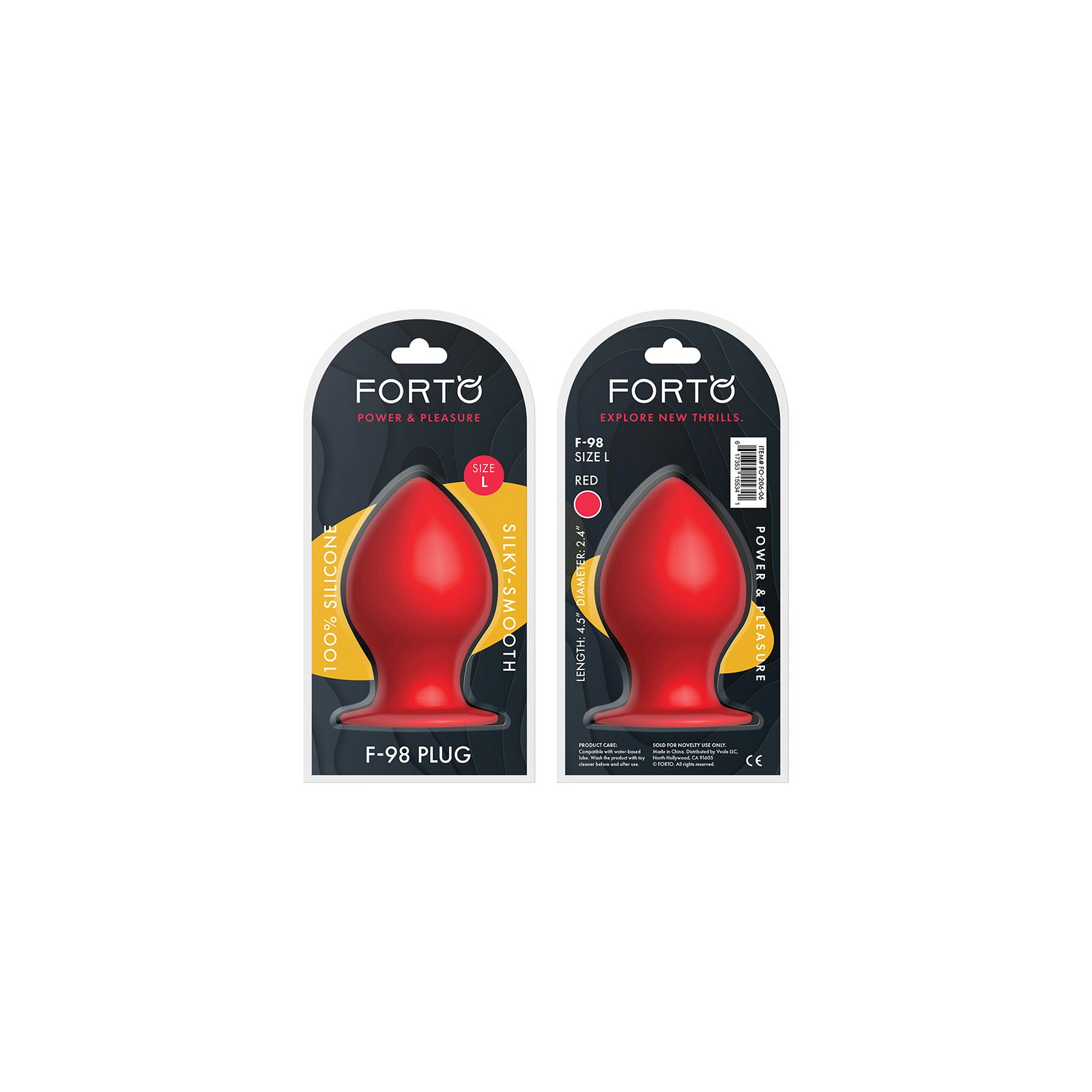 Forto F-98 Large Cone Silicone Anal Plug