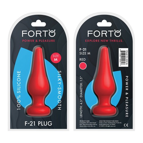 Forto Plug Anal Silicona Gota Mediana