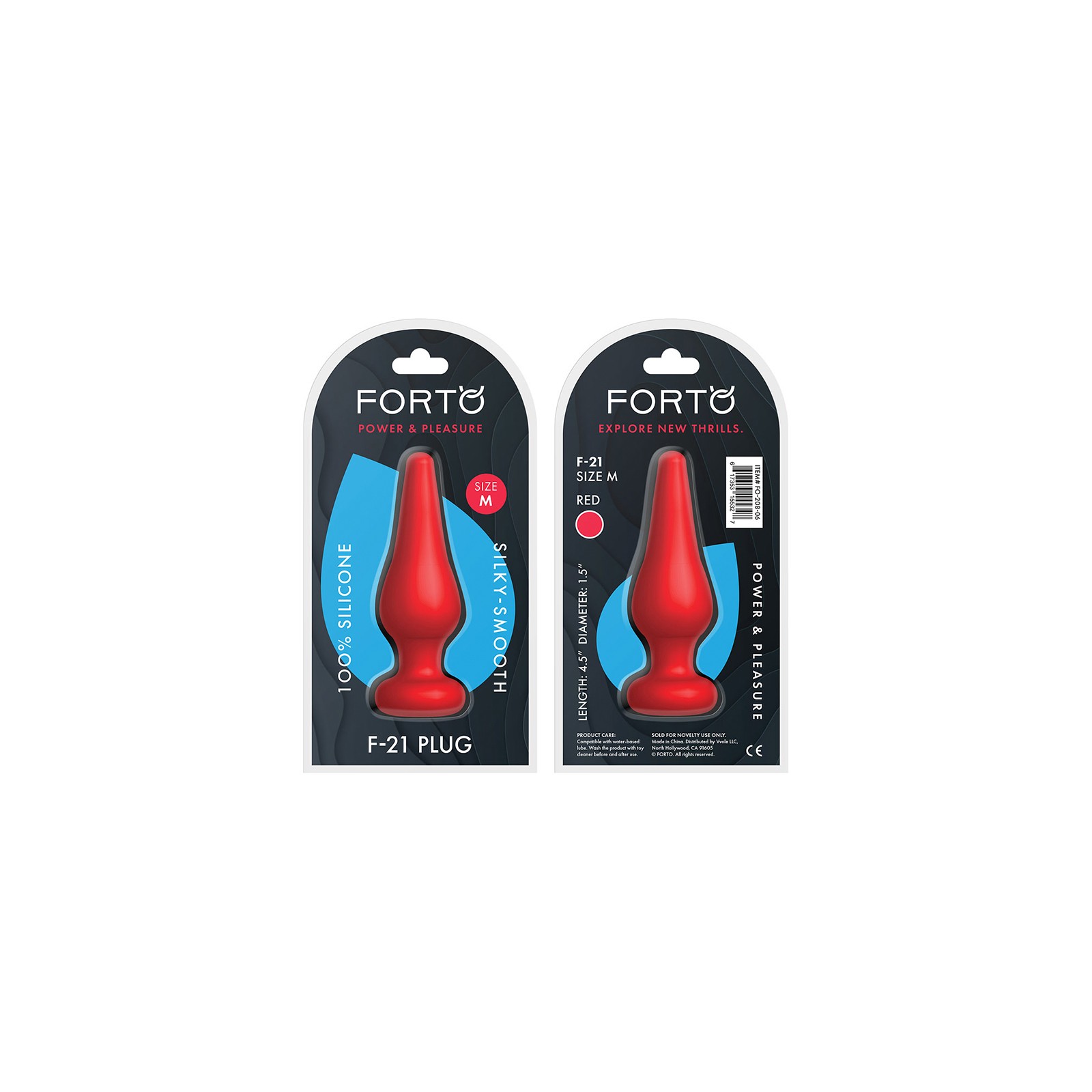 Forto F-21 Tear Drop Silicone Anal Plug Medium