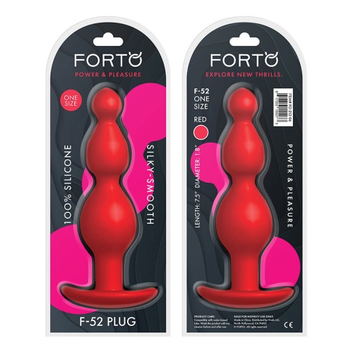 Forto F-52 Conos de Silicona Plug Anal Rojo