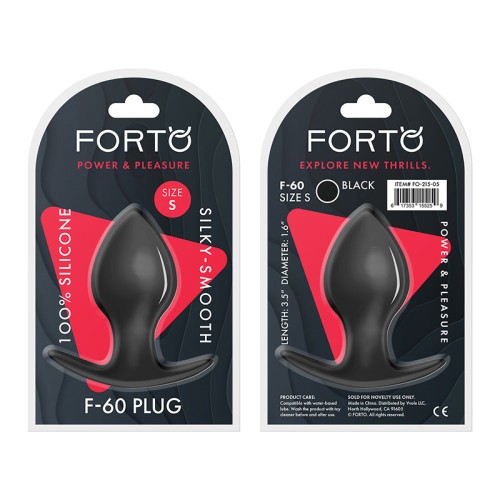 Forto F-60 Pequeño Plug Anal de Silicona para Exploración Sensorial