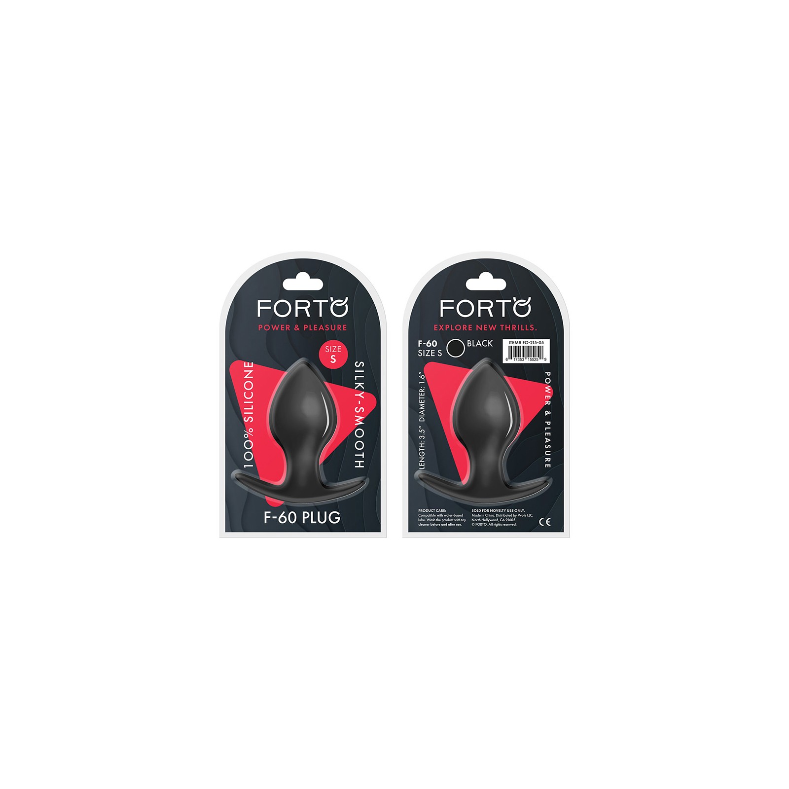 Forto F-60 Pequeño Plug Anal de Silicona para Exploración Sensorial