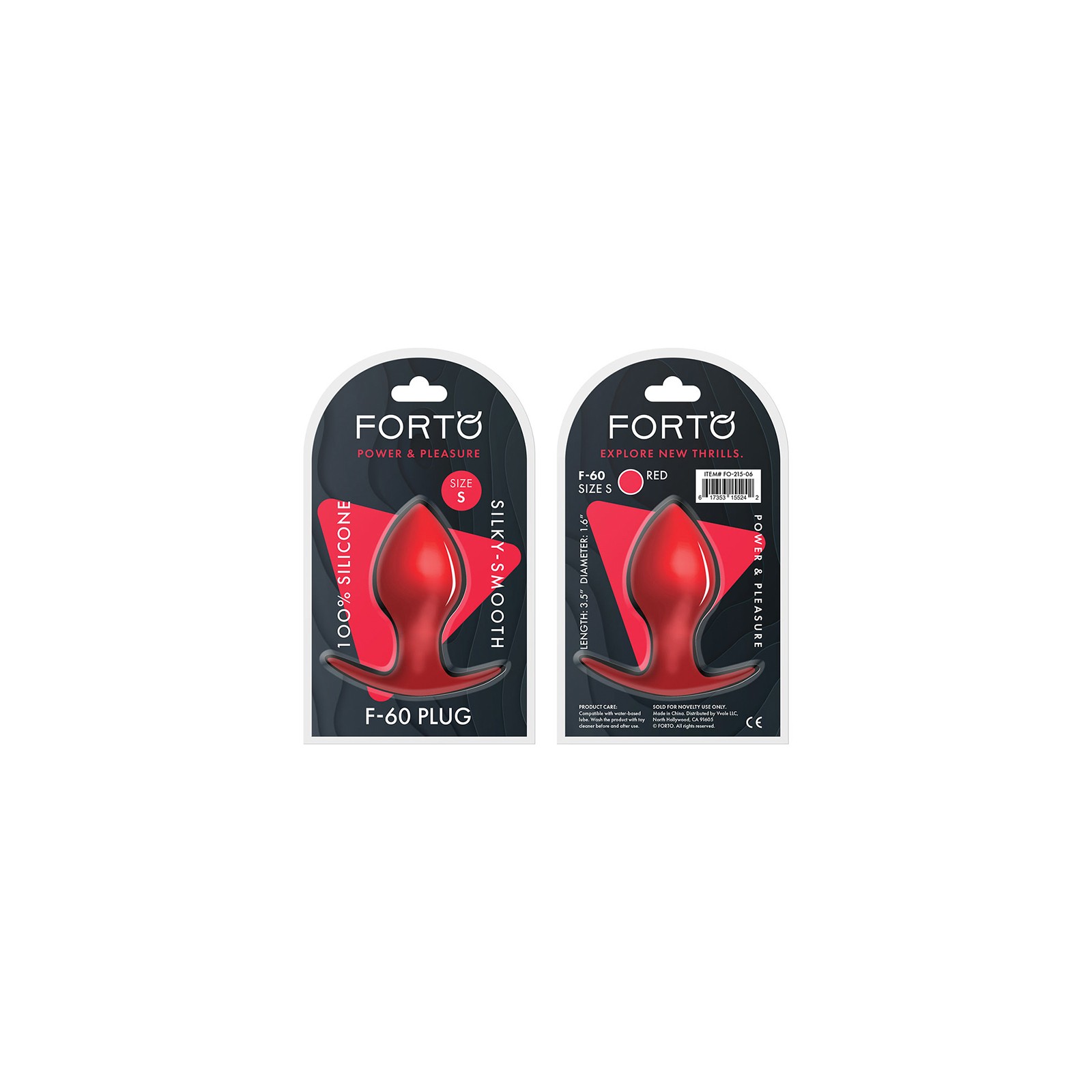 Forto F-60 Small Silicone Anal Plug for Experienced Users