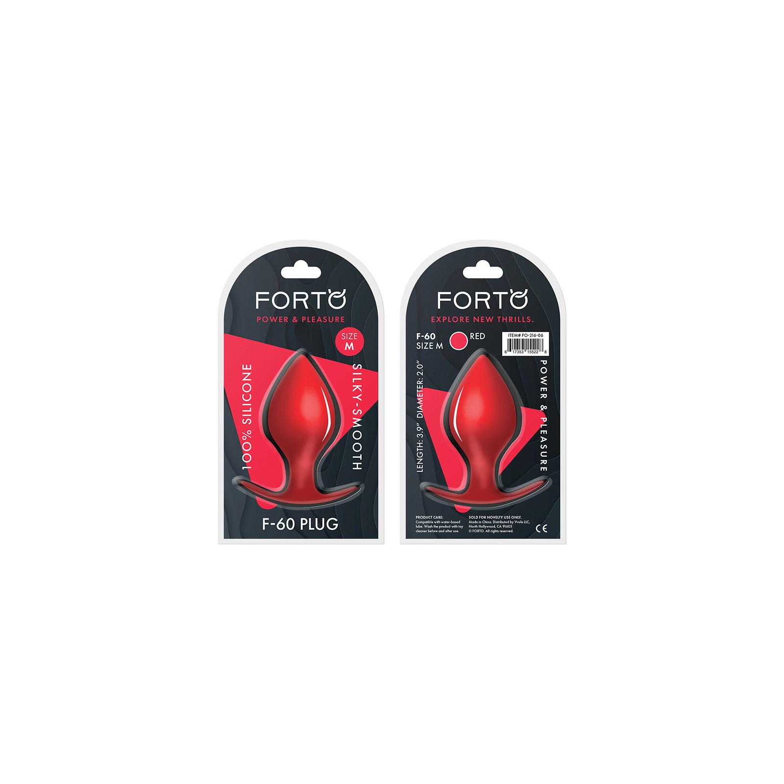 Forto F-60 Spade Silicone Anal Plug Medium