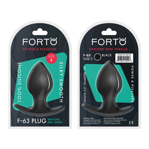 Plug Anal Forto F-63 Rattler Spade para Estimulación Mejorada