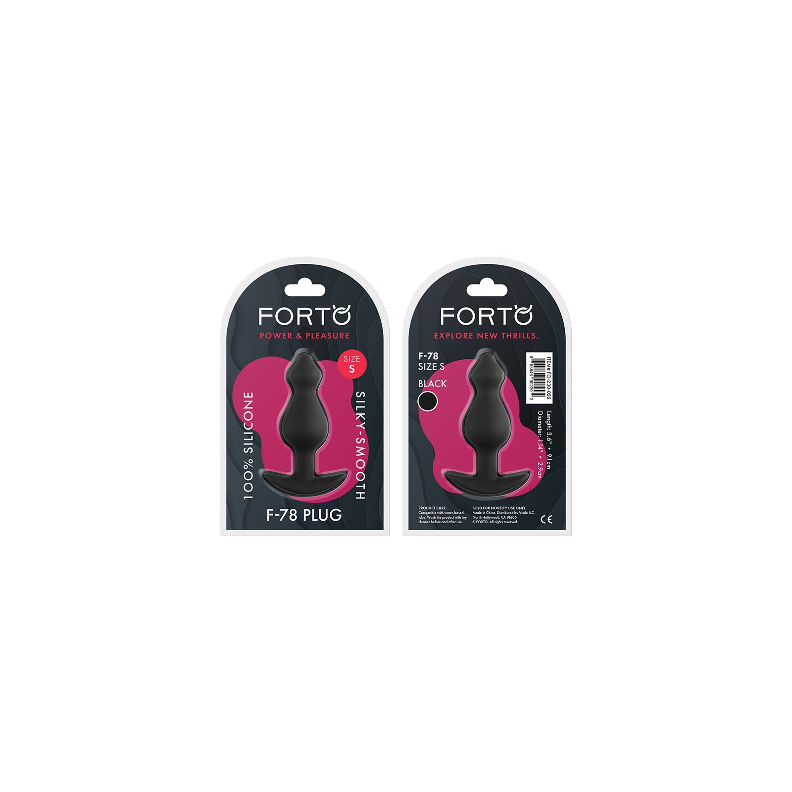 Forto F-78 Pointee Silicone Anal Plug Small