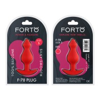 Forto F-78 Plug Anal de Silicona Pointee para Principiantes