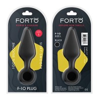 Forto F-10 Large Silicone Anal Plug Black