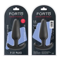 Forto F-31 Large Silicone Anal Plug Black