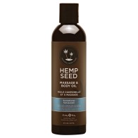 Earthly Body Hemp Massage Oil - Sunsational Scent