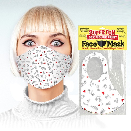 Mascarilla Novel con Patrón Atrevido para Eventos Divertidos