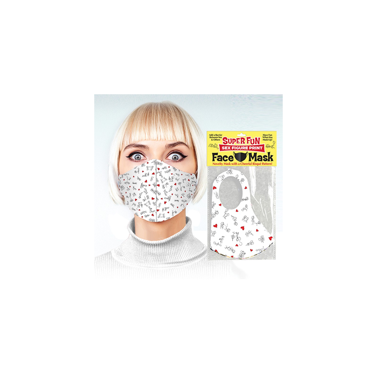 Risqué Pattern Novelty Mask for Fun Events