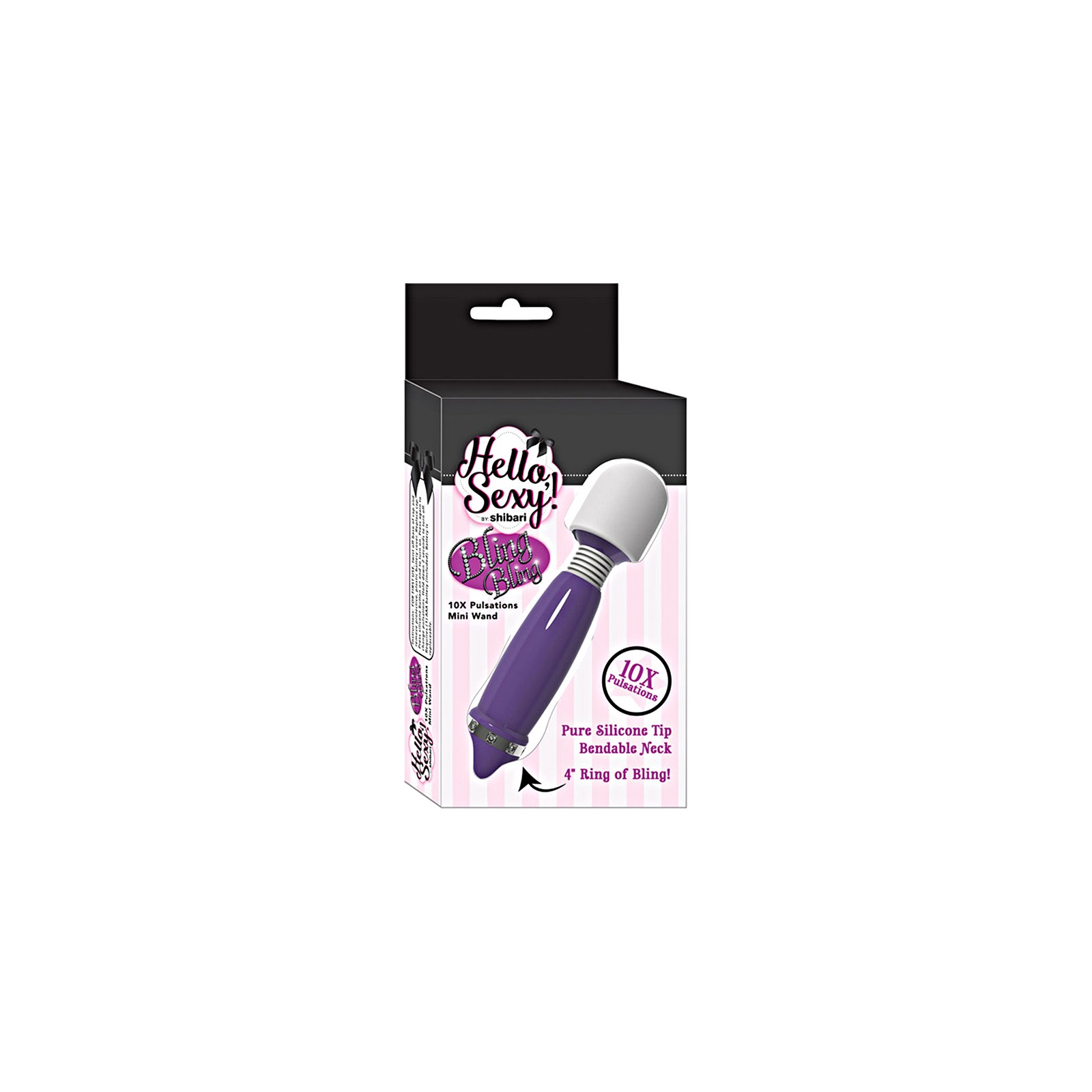 Hello Sexy Bling Mini Wand Rechargeable 10X