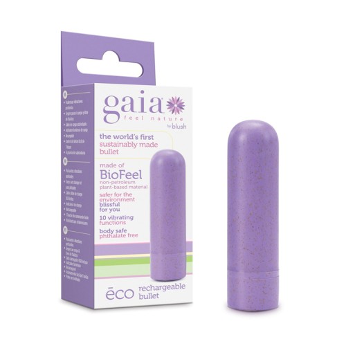 Vibrador Bullet Recargable Gaia Eco Lila