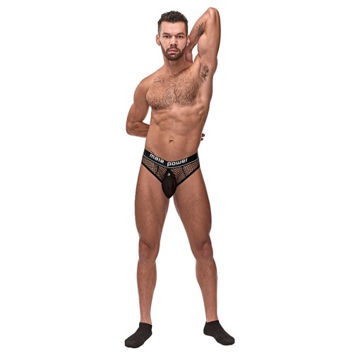 Male Power Cock Pit Net Cock Ring Thong for Men