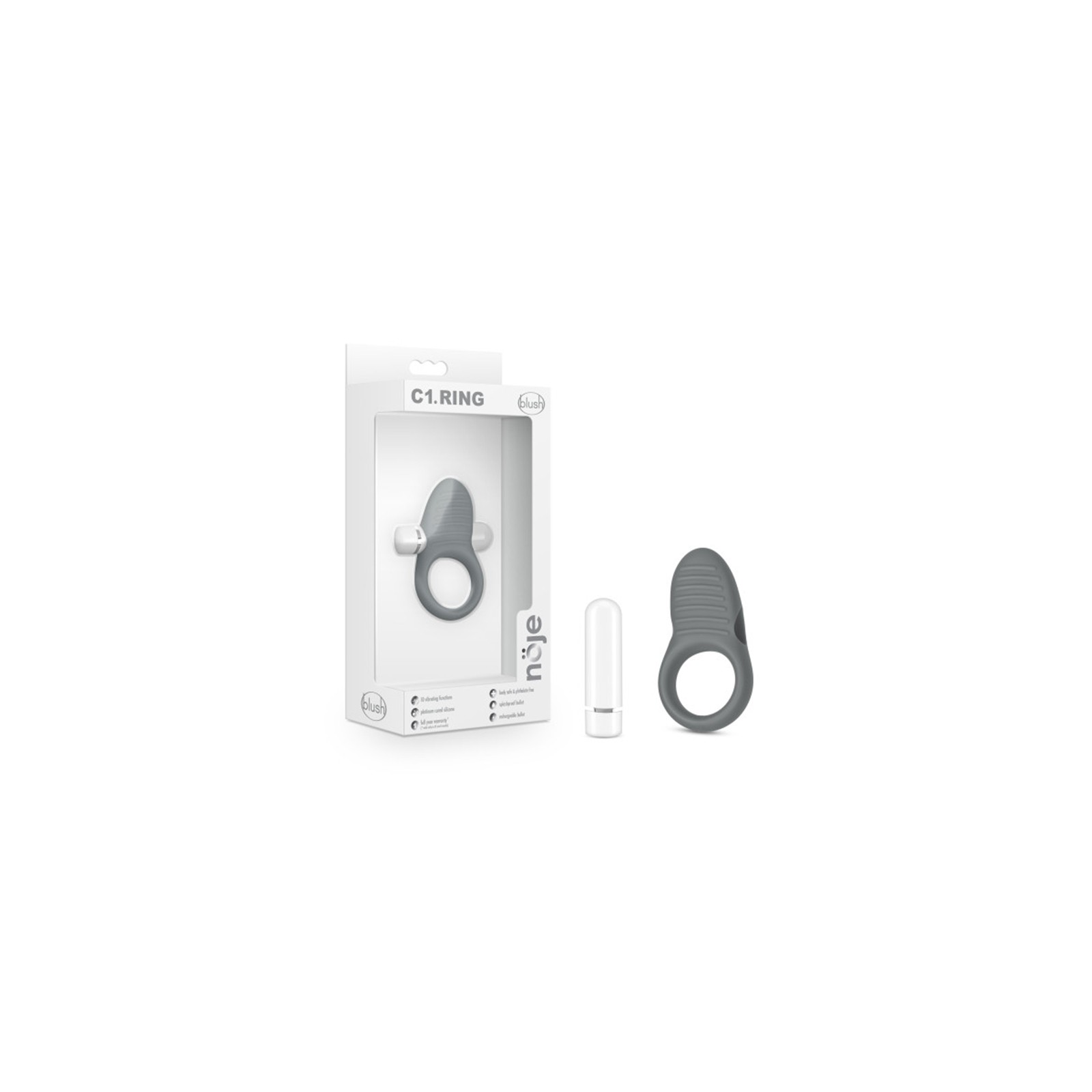 Noje C1 Vibrating Silicone Cockring Rechargeable