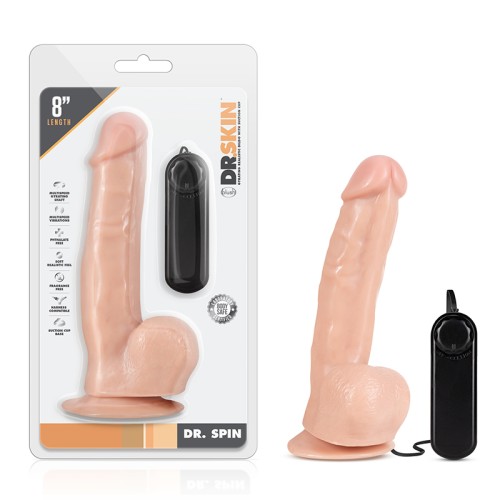 Dr. Spin Realistic Vibrating Gyrating Dildo 8 inch