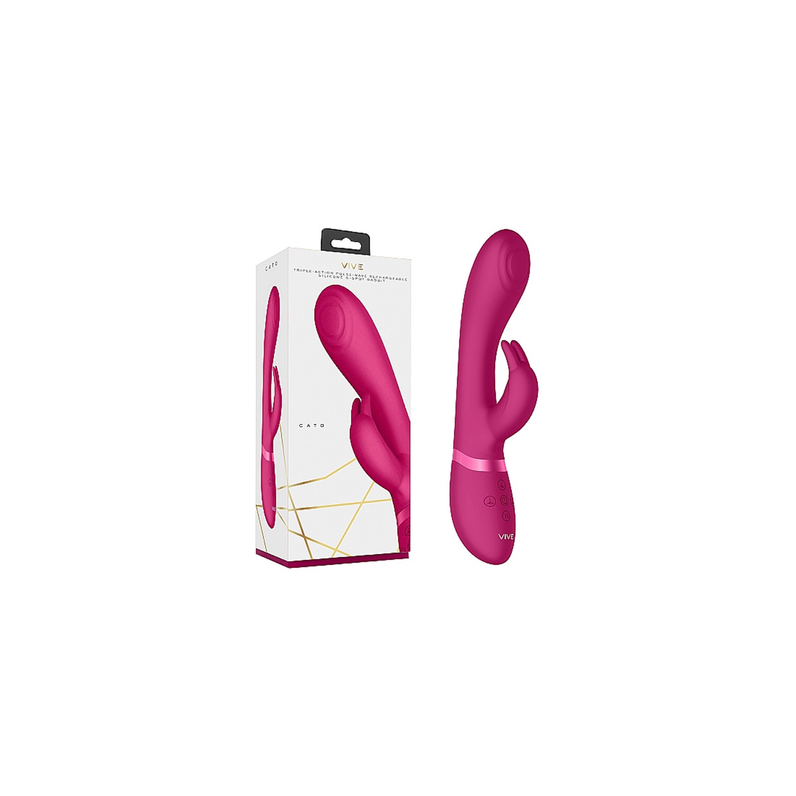 VIVE CATO Rechargeable Pulse-Wave Rabbit Vibrator