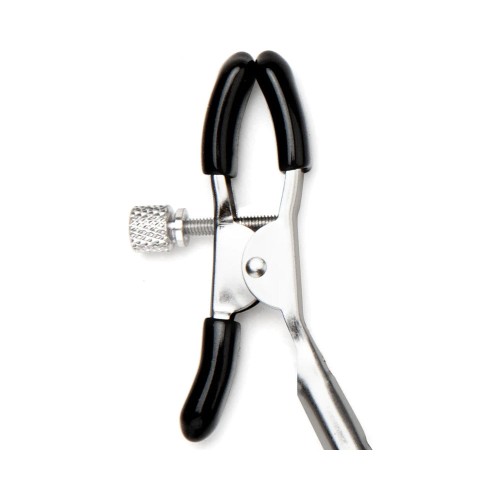 Lux Fetish Adjustable Nipple Clips and Clit Clamp for Kinky Play