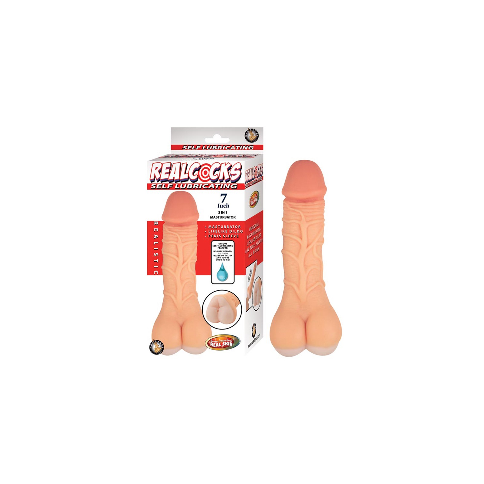 Self Lubricating 7in 3-In-1 Masturbator for Ultimate Satisfaction