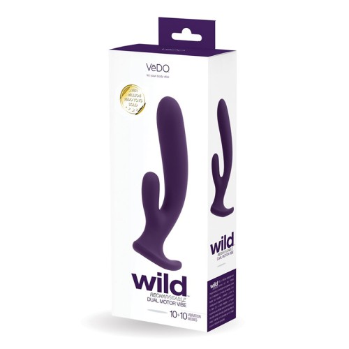 Vibrador Dual Recargable Vedo Wild