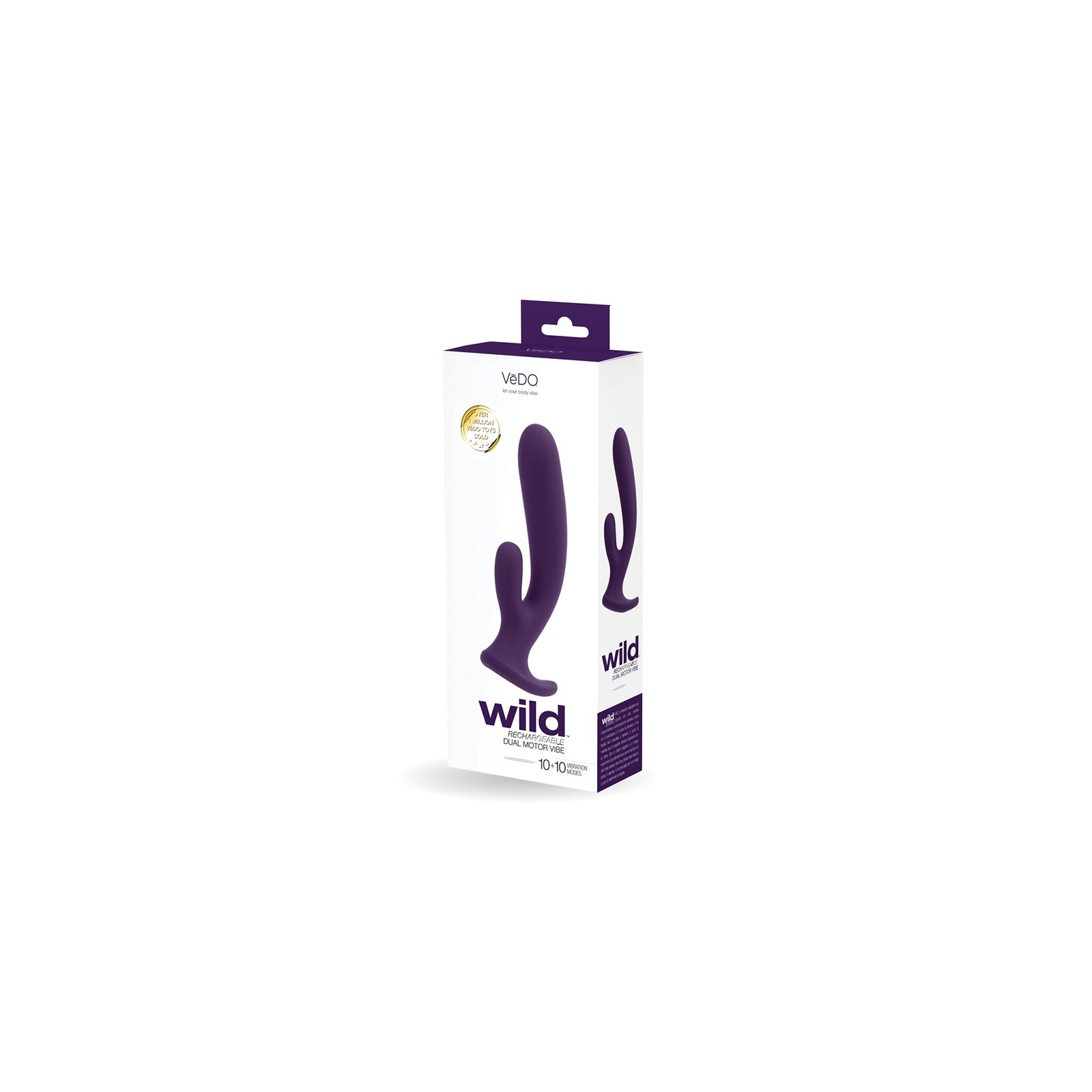 Vibrador Dual Recargable Vedo Wild