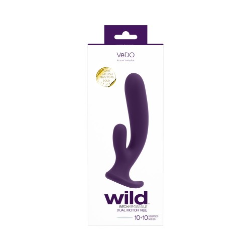 Vibrador Dual Recargable Vedo Wild