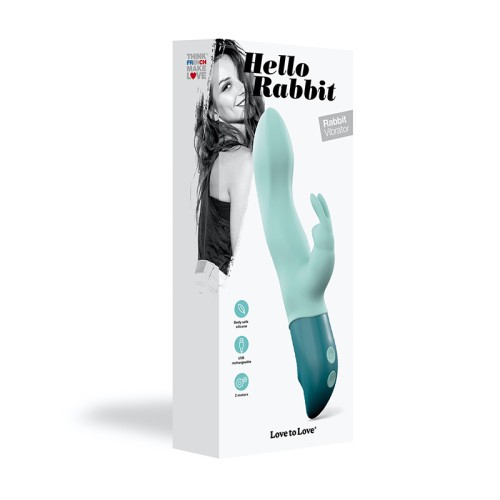 Vibrador Conejo Hello Love to Love Recargable para Orgasmos Poderosos