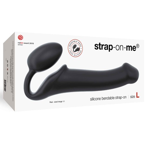 Strap-On-Me Dildo de Silicona Flexible Negro